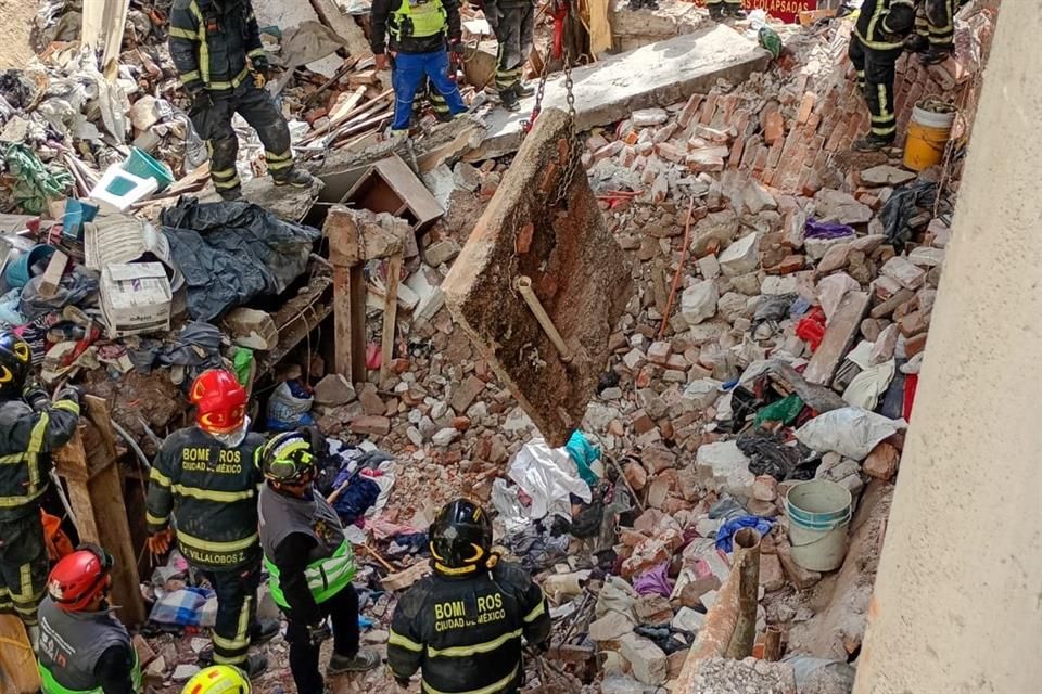 Fallece una persona tras el colapso de una vivienda en la Colonia Hipódromo