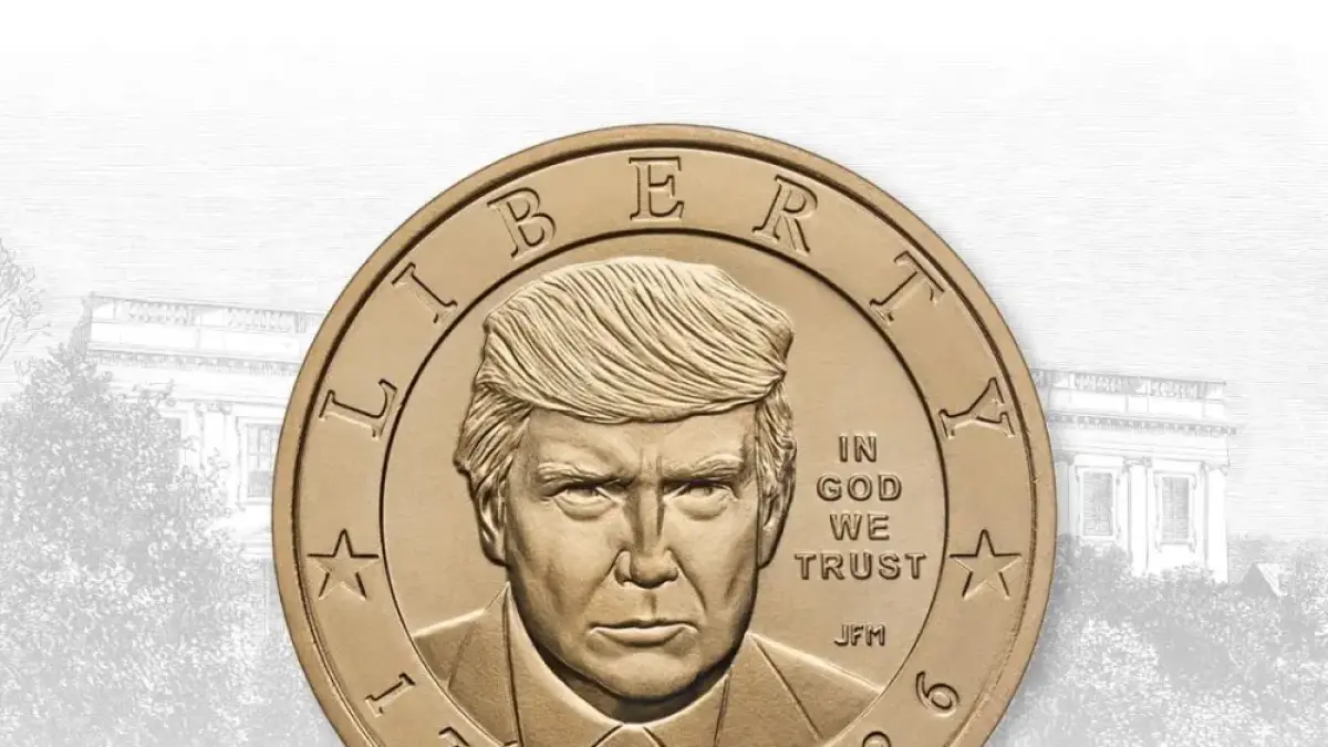 EE.UU. lanza moneda de 1 dólar con el rostro de Donald Trump