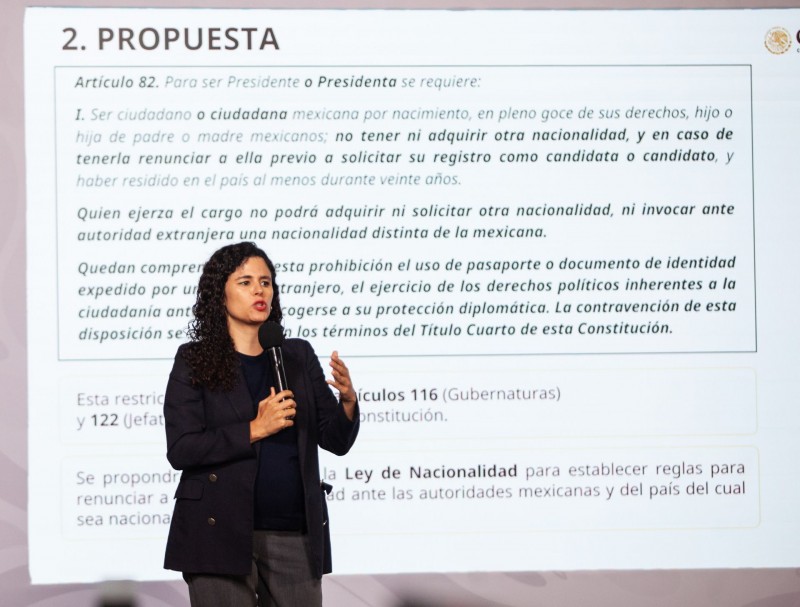 Gobierno mexicano propone reforma para prohibir doble nacionalidad a candidatos
