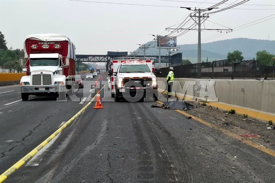 Un motociclista pierde la vida en accidente sobre la México-Puebla